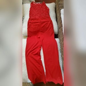 Beaitiful MagicMK Lace Top Jumpsuit with Pockets